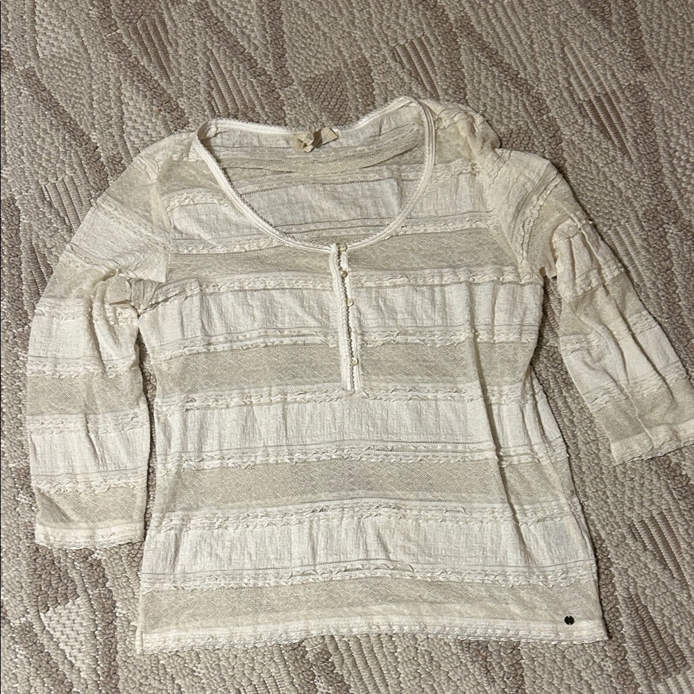 Ralph Lauren Cream Textured Shirt